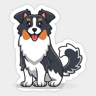 Cute Australian Shepherd Dog Sticker